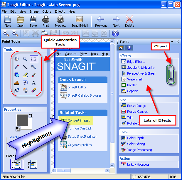 برنامج البرامج SnagIt 8.0.2